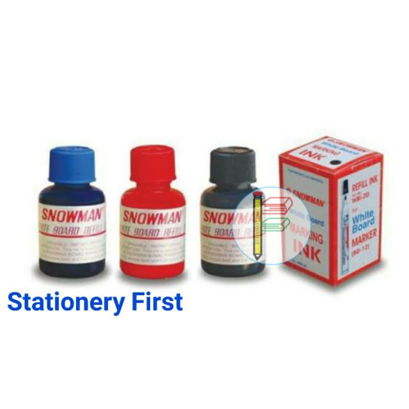 Tinta Isi Refill Spidol Whiteboard Snowman WBI-20 per pc