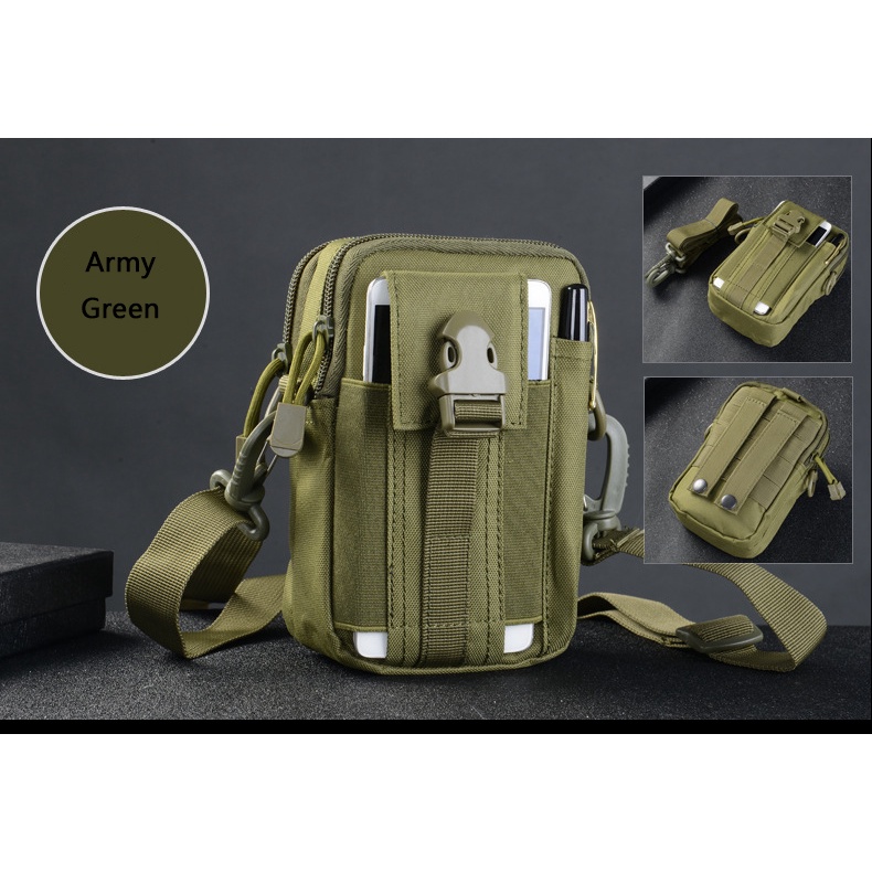 Tas Pinggang Tactical Military Sling Bag Dengan Tali