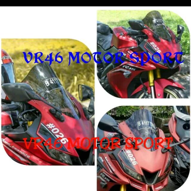 Aksesoris visor all new R15 new V3 aksesoris windshield all new R15 V3