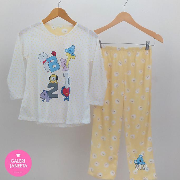 FALSH SALE Baju Tidur Anak Perempuan / Piyama Anak Cewek Motif BT 21 - PjgPjg - 8