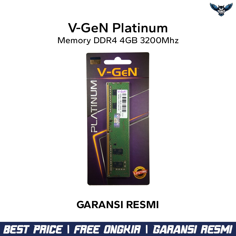 RAM PC V-GEN PLATINUM DDR4 4GB 3200 / PC-25600 LONGDIMM VGEN 3200MHz