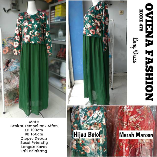 Gamis Oviena Brokat