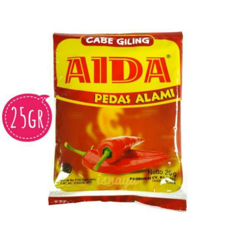 

Cabe Giling AIDA Sachet 25 gr