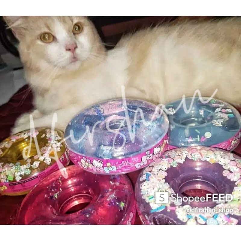 (dfirshan)slime donat hello kitty terlangka