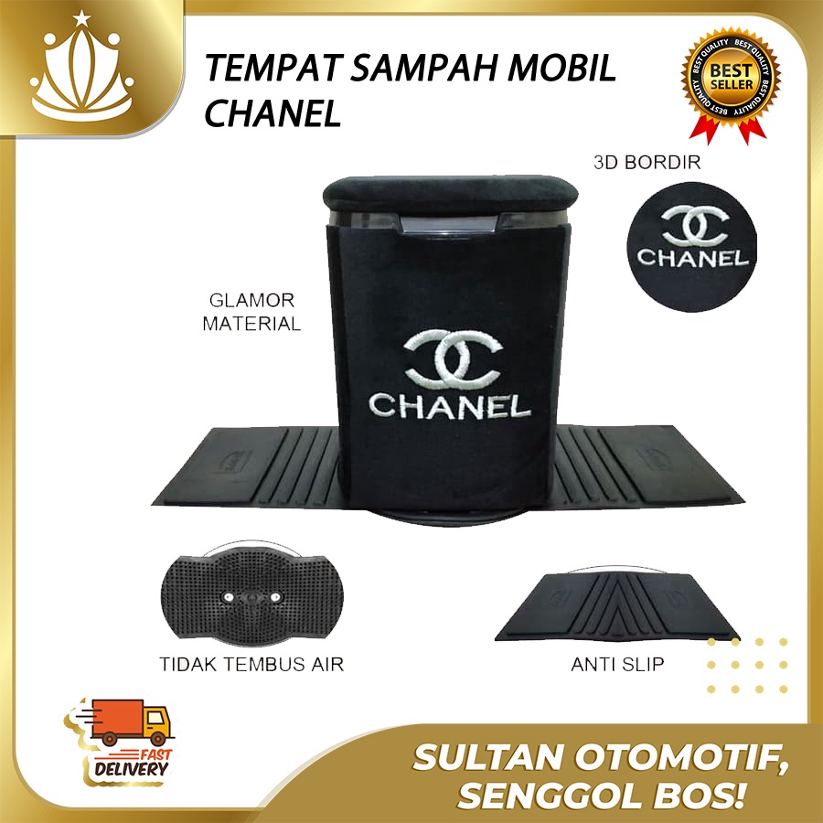 Tempat Sampah Mobil Chanel - Tempat Sampah Mobil Karakter Chanel