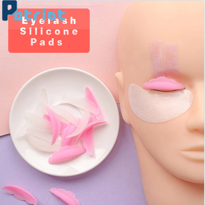 [ 5 Pairs / Set Pink White Eyelash Silicone Pads ][ Women Lashes Makeup Tools ] [ Reusable Eyelash Extension Protect Pad ]