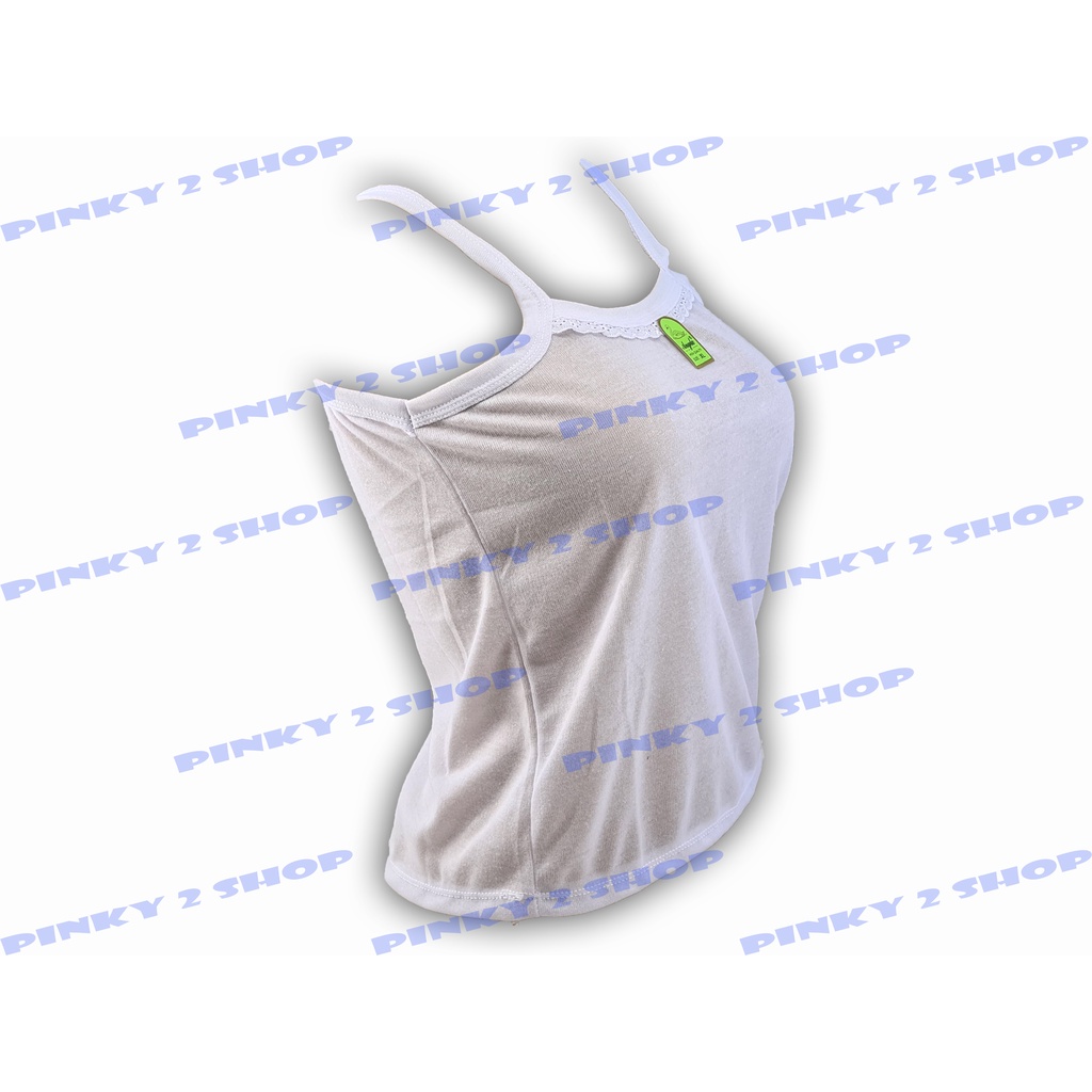 KAMISOL SINGLET TANKTOP DALAMAN ANAK SEKOLAH PUTIH POLOS SIZE M,L,XL,3L