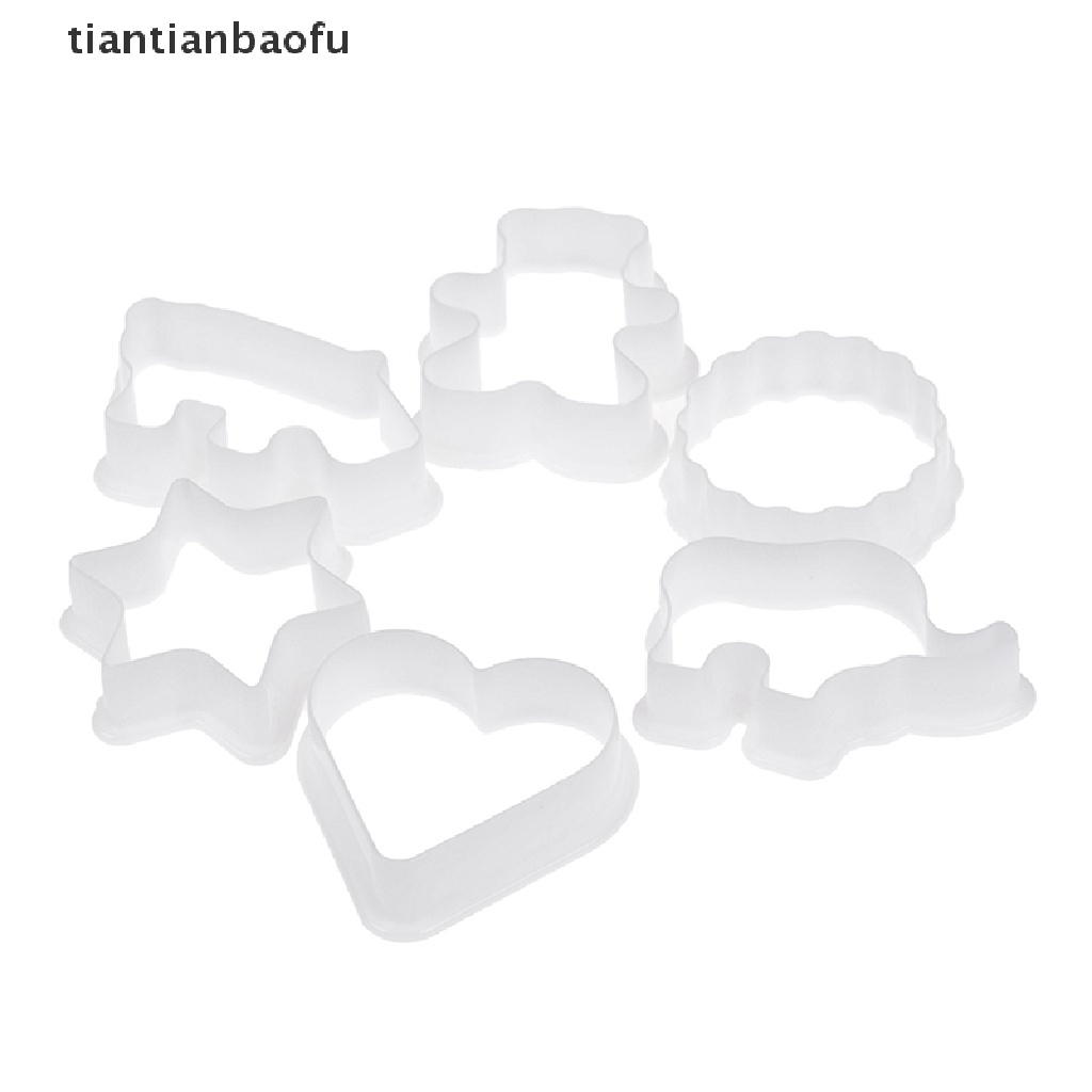 6 Pcs Cetakan Pemotong Kue Bahan Plastik Bentuk Hewan Untuk Dekorasi