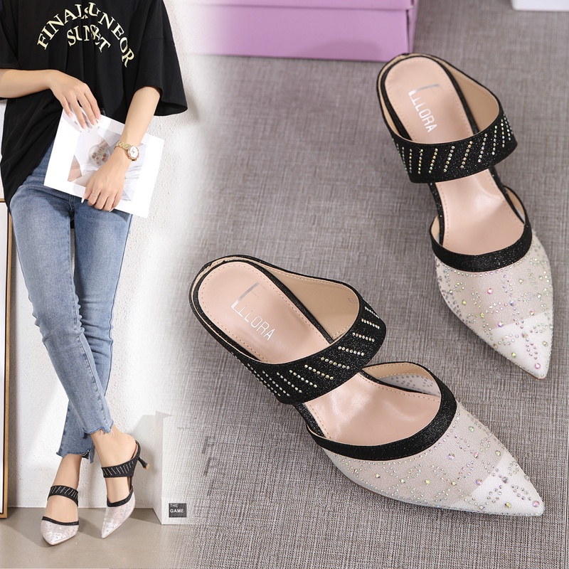 ELLORA EB 672-42 Sandal Heels Pesta Wanita Import-2