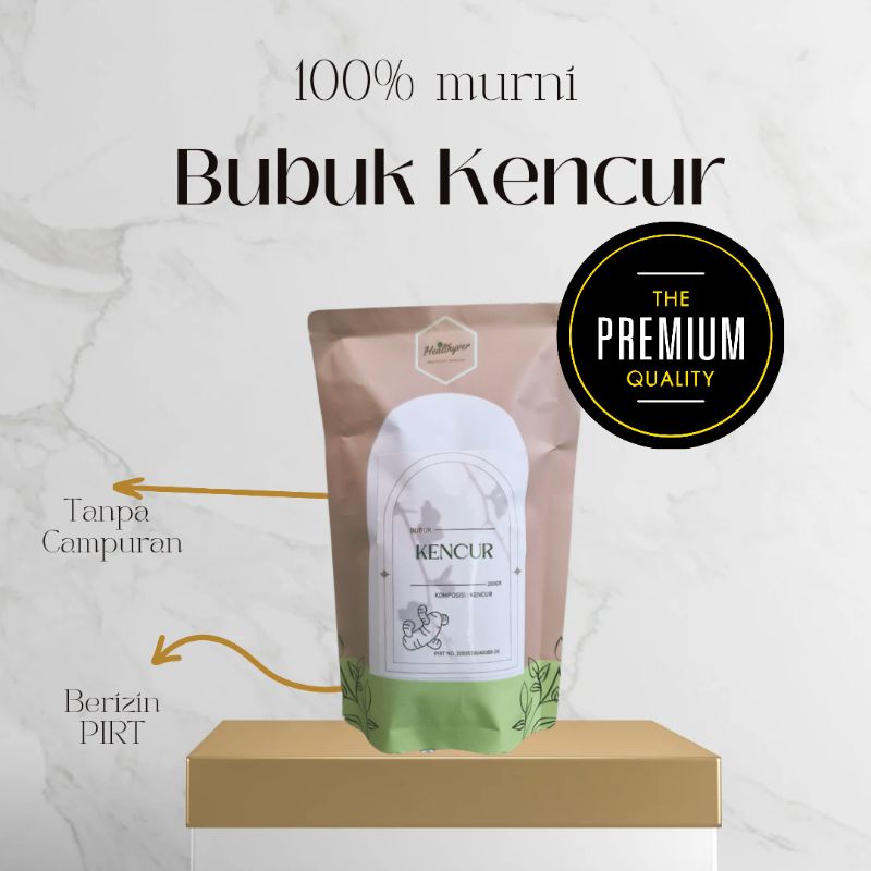 

HV Healthyver Kencur Bubuk 200gr Kencur Kering powder murni tanpa campuran