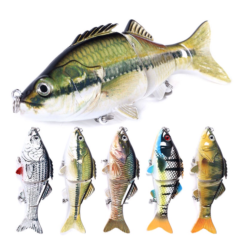 HENGJIA 1PCS Wobblers uMpan Pancing Fishing Lures 10cm 18g Artificial Multi-section Bait Trolling Hard Bait Minnow Carp Crankbait Fishing tackle