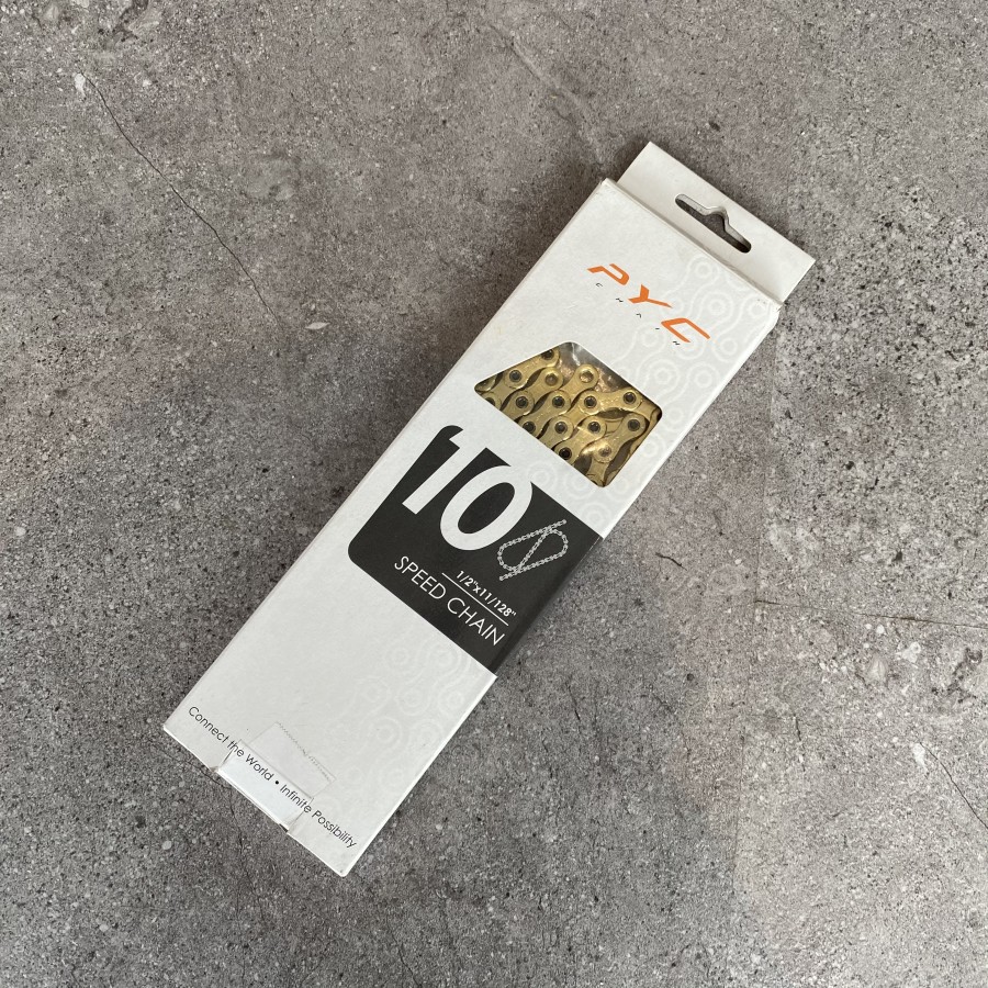 RANTAI SEPEDA PYC 10 SPEED GOLD