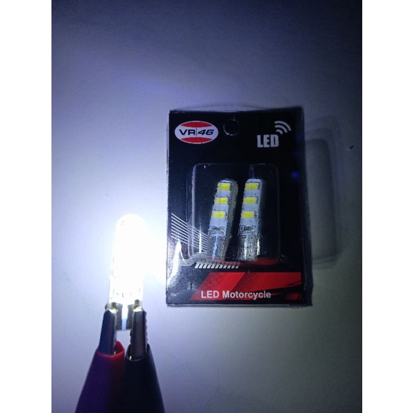 LAMPU KEDIP STROBO SEN SENJA MOTOR MOBIL T10 JELLY 6 MATA LED 12V FLASH STROBO