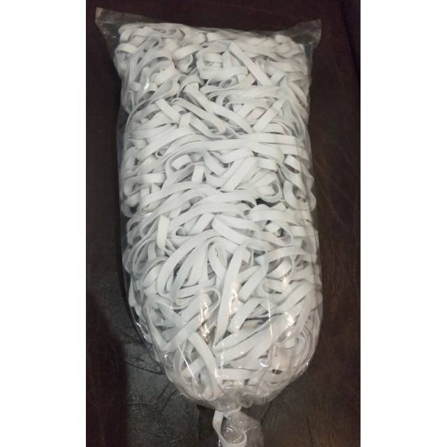 Karet elastic / elastis putih 0.5cm (5mm)