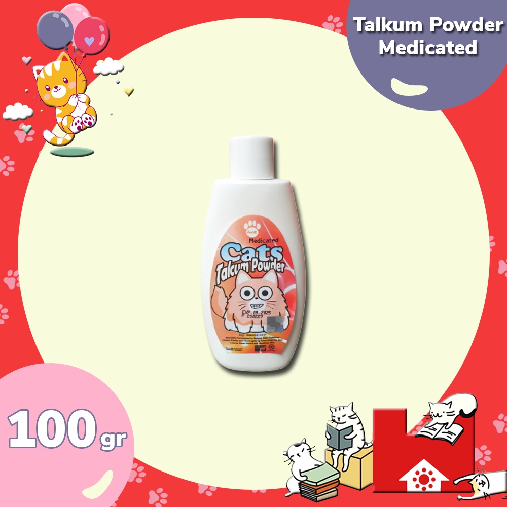 Talkum Powder Kutu &amp; Jamur - Bedak Kucing