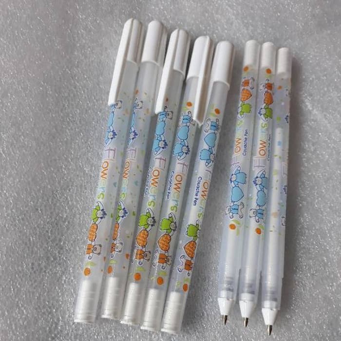 

DISKON Flower White Gel Ink Pen Pulpen Gel Tinta Warna Putih