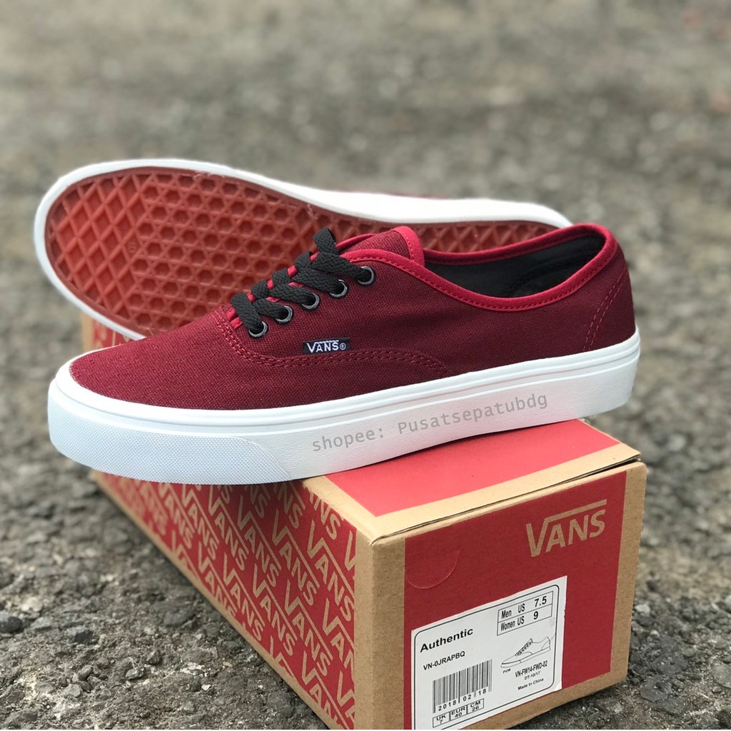 VANS AUTHENTIC MONO MAROON