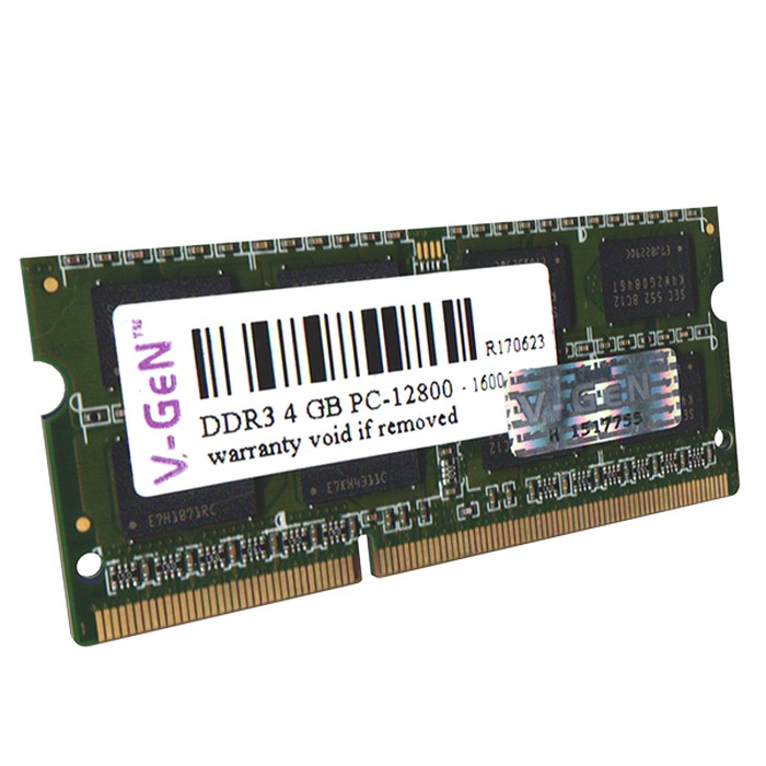 Ram Laptop VGeN Ddr3 4gb pc12800 1600Mhz V-GeN Sodimm Platinum DDR3L