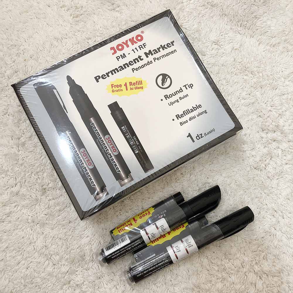 PERMANENT MARKER/ SPIDOL PERMANEN JOYKO PM-11RF/ROUND TIP /FREE REFILL