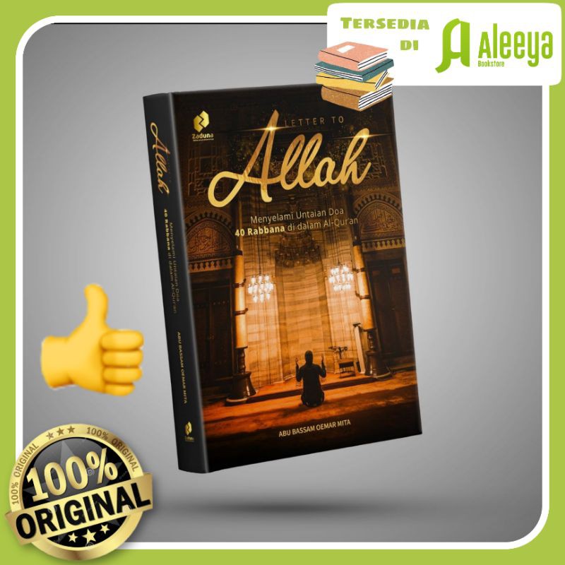 Buku A Letter to Allah - Menyelami Untaian Doa 40 Rabbana - Zaduna - Soft Cover