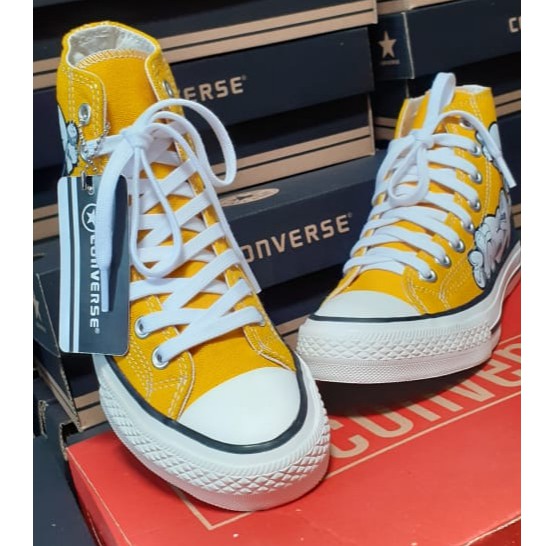 Terlaris Sepatu All-star Chuck Taylor 2/All Star Ct 2 Premium/Allstar Jackpurcel -  Kuning Sun Flower