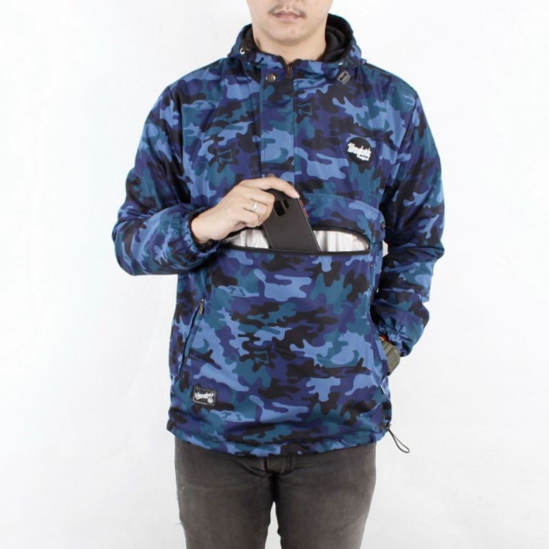 Jaket Cagoule Army Loreng Original Wangkers