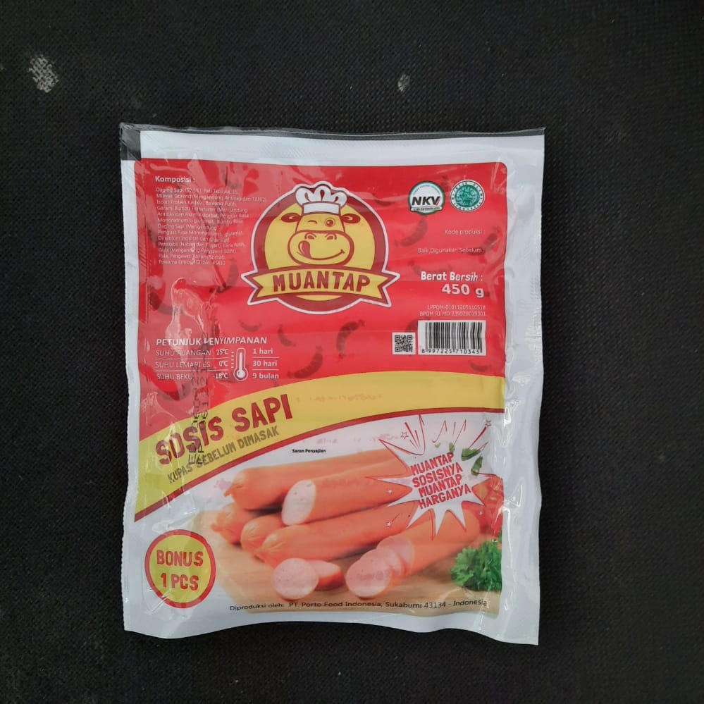 MUANTAP Sosis Sapi Ori Short 450 Gram