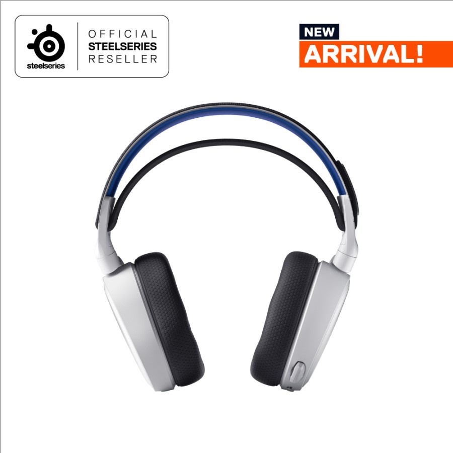 STEELSERIES ARCTIS 7P+ WIRELESS WHITE GAMING HEADSET for PC/PS5/PHONE