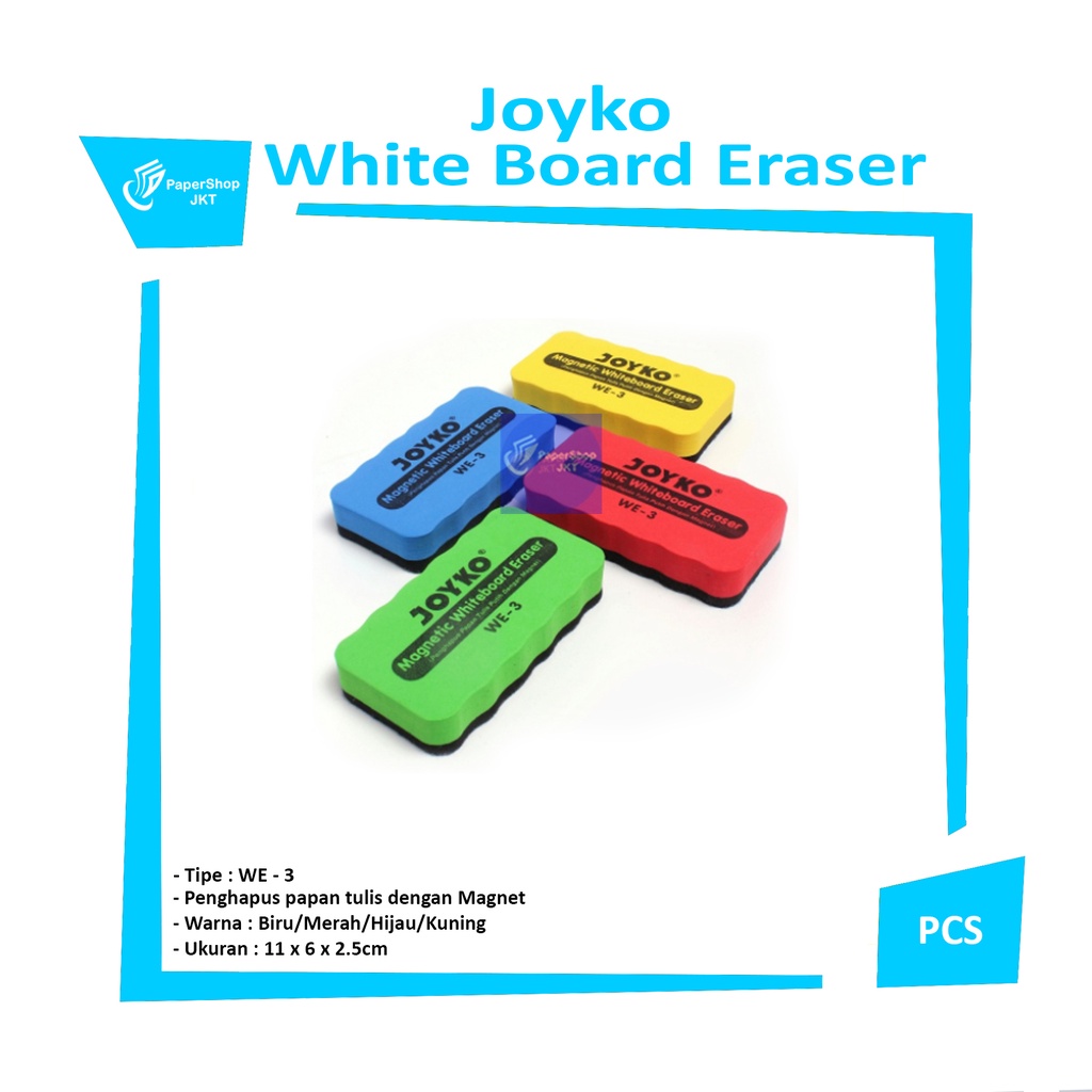 

JOYKO - White Board Eraser We-3 Penghapus Papan Tulis Magnet - Pcs