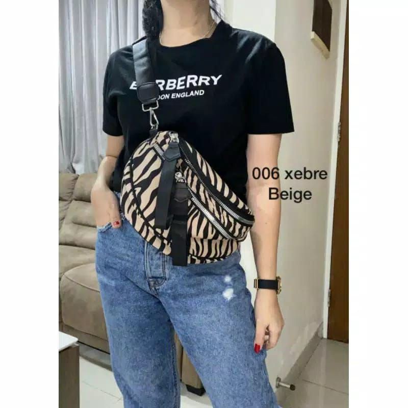 fashion Waistbag 2in1 2sleting 006 leopard zebra