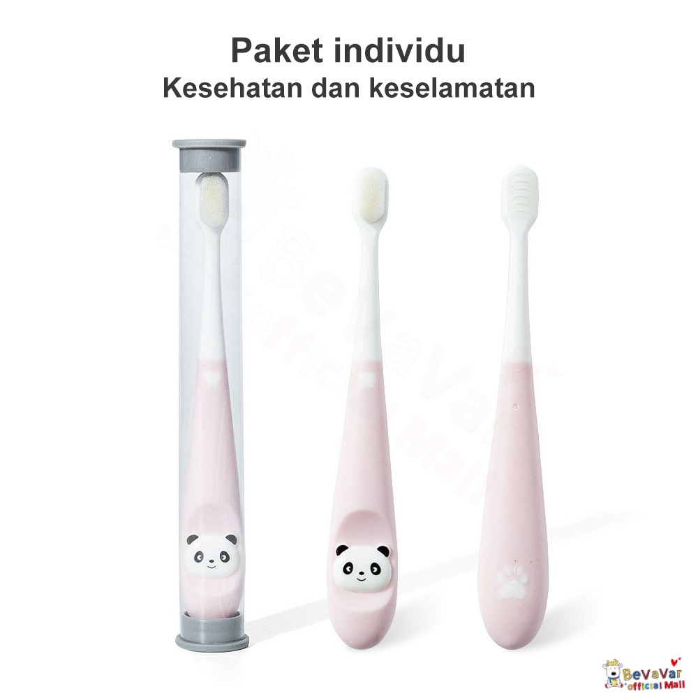 BEVAVAR 2-12Tahun Sikat Gigi Anak Bayi Halus Lembut Karakter Toothbursh Lucu Sikat Gigi Baby