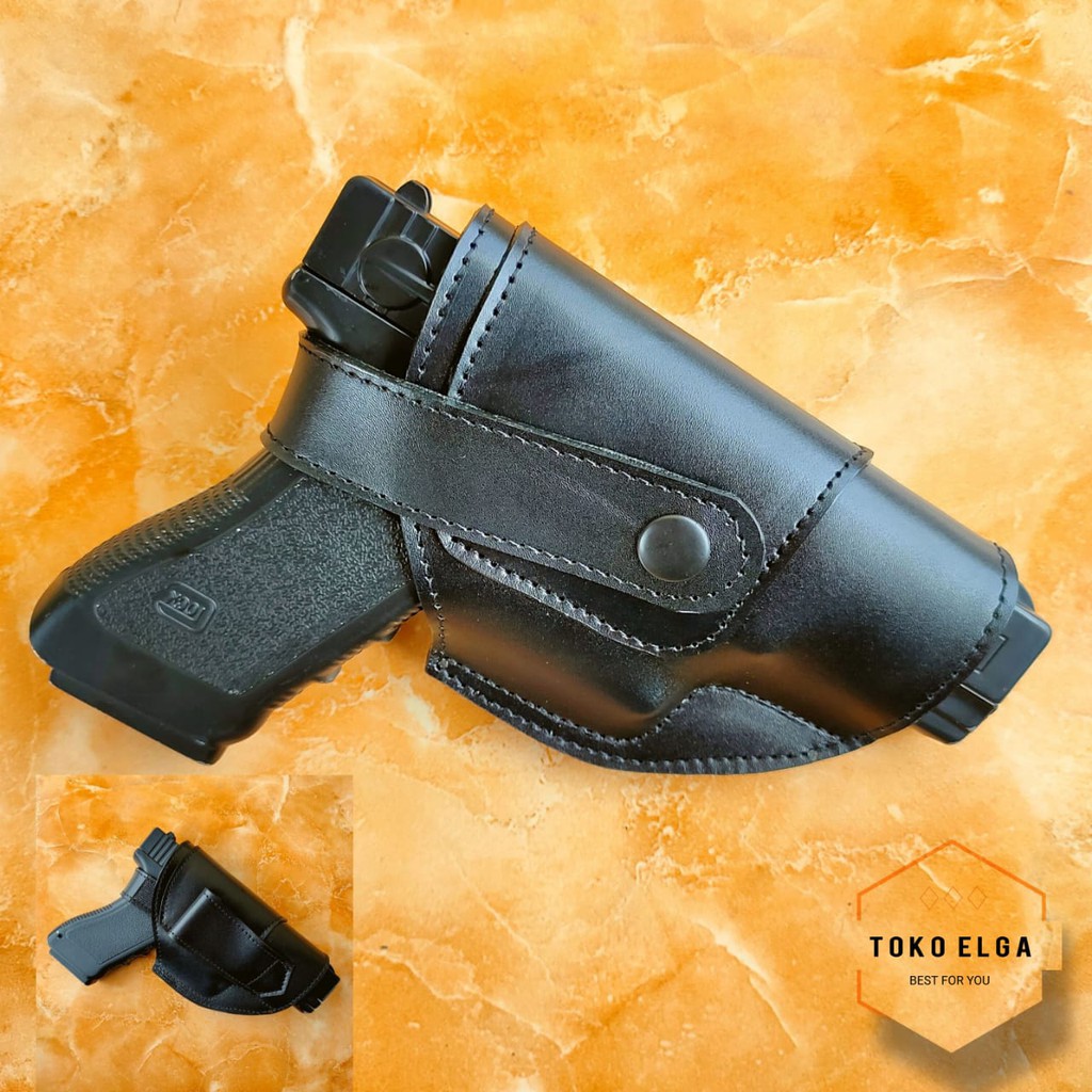 Holster Pistol Glock 19 Kulit Sarung Pistol Glock 19 Kulit Asli