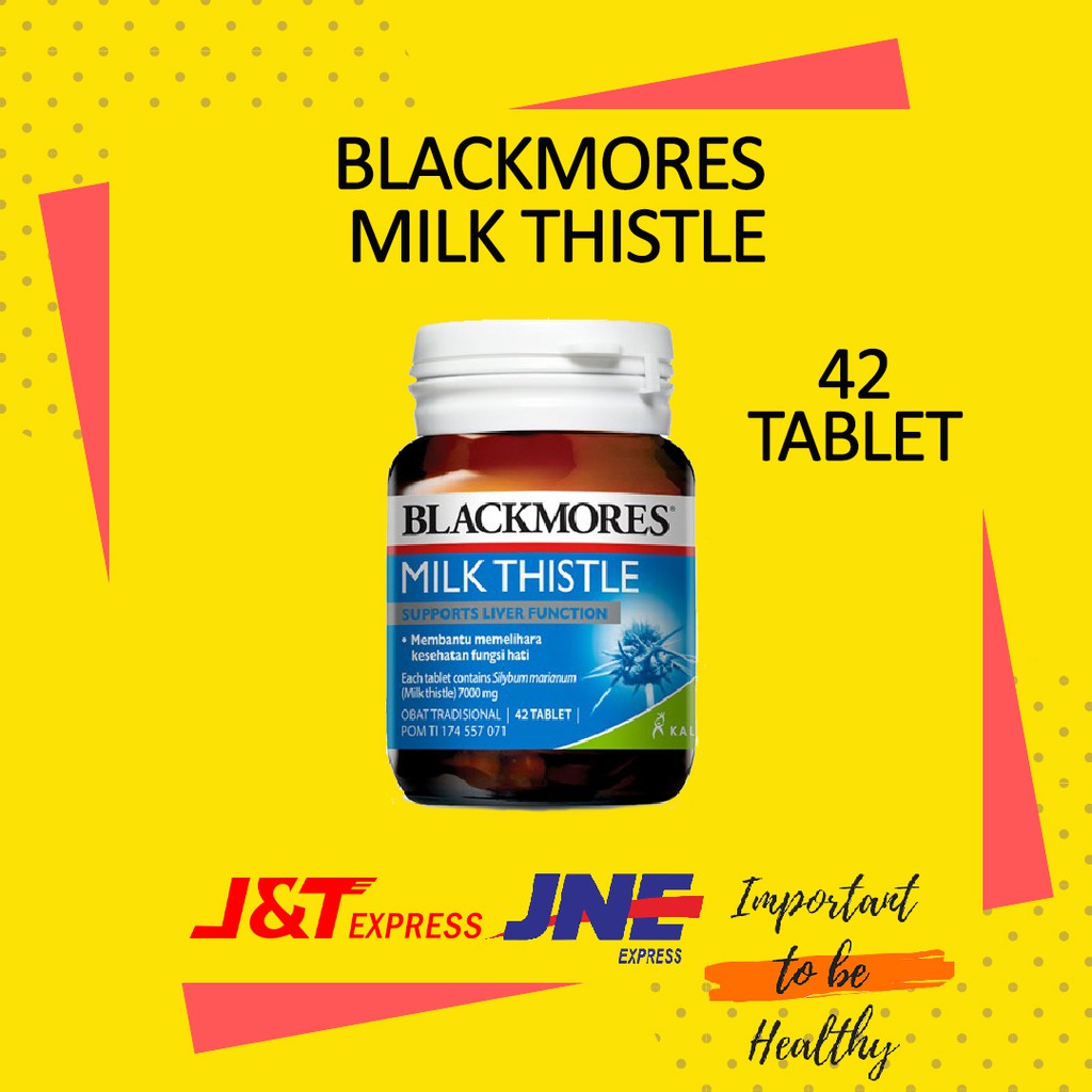 (17.0) BLACKMORES MILK THISTLE BPOM KALBE - 42 TABLET