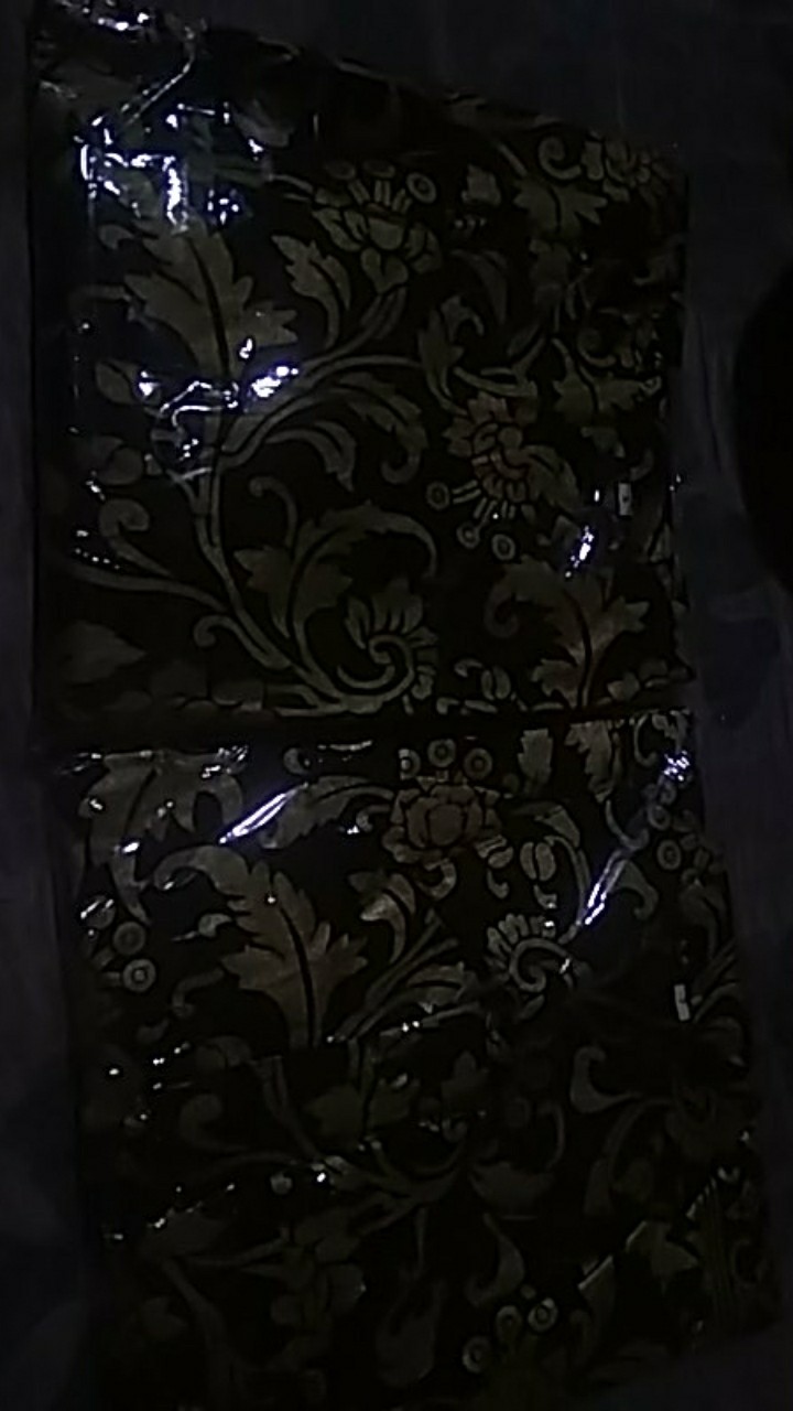 Batik Couple Batik Keluarga Ibu Ayah Dan Anak Maura Couple Sania Ruffle Modern ( Prada Bakung Gold )