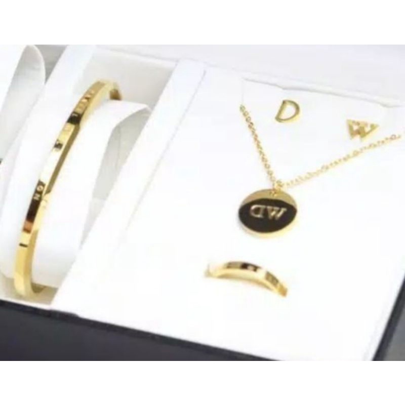 PROMO PAKET ACC 3D DW / WD - CINCIN - KALUNG - ANTING - GELANG - MURAH LEBAY BAHAN STAINLESS STEEL A