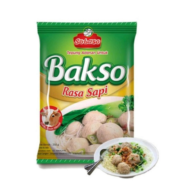 Jual Sobaso Tepung Adonan Untuk Bakso Rasa Sapi 250 Gram Shopee Indonesia