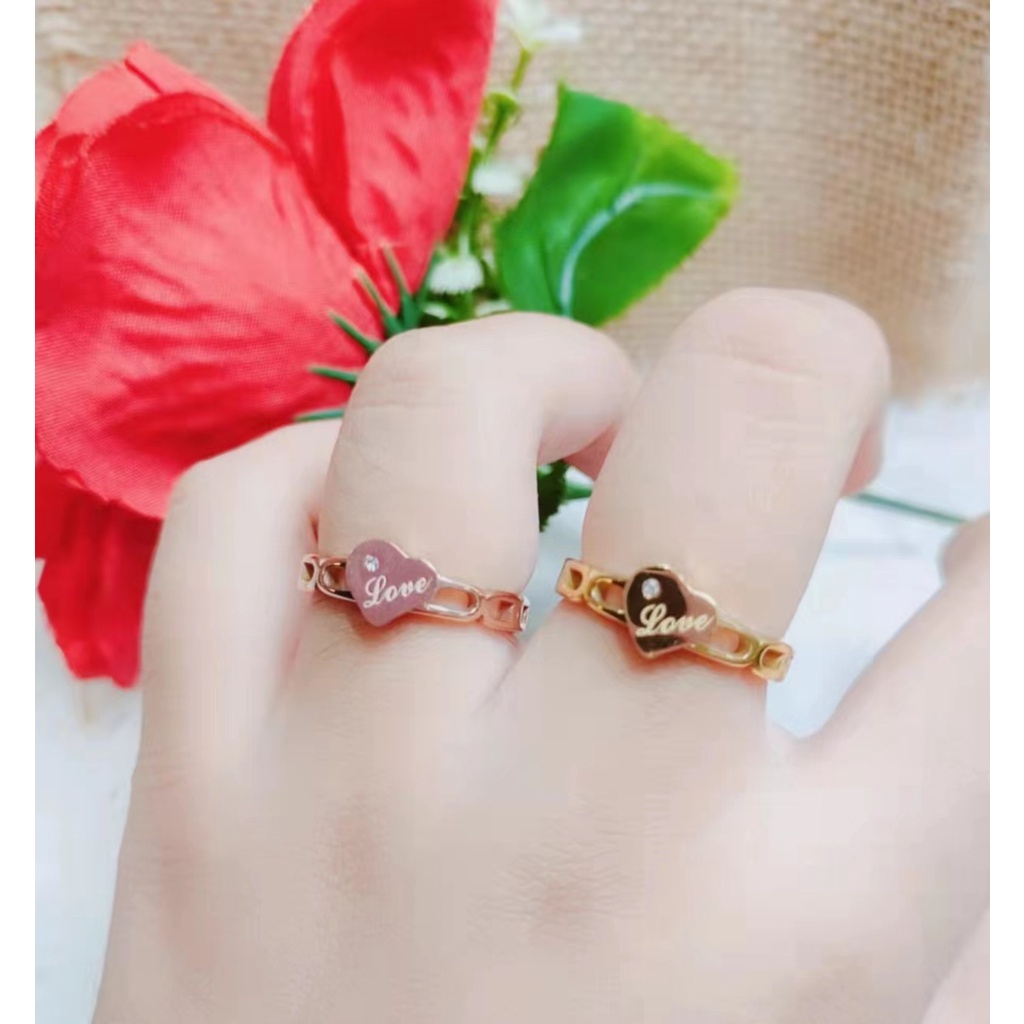 Cincin Titanium Permata Perhiasan Fashion 1249,1250