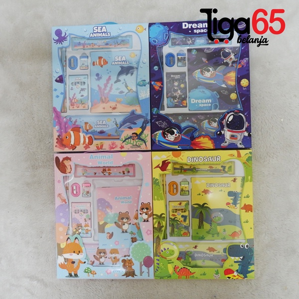 365 STATIONERY SET #41023 Buku &amp; Alat Tulis Anak / Karakter Fancy Gambar Lucu