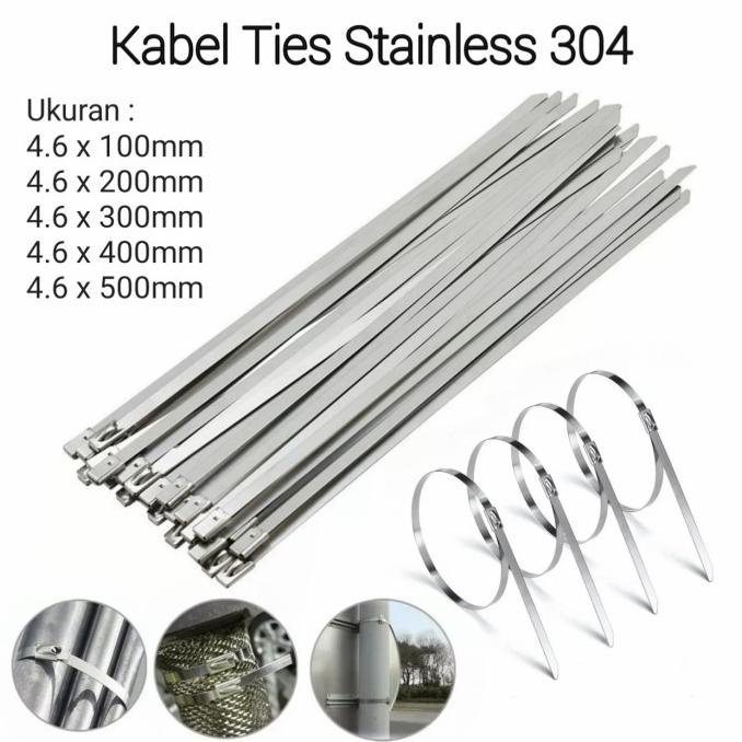 

Open DS] Kabel Ties Stainless 304 Cable Tie Knalpot Motor Mobil Exhaust Wrap