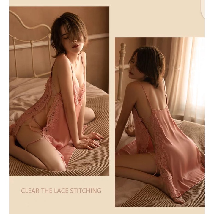 Sexy Lingerie babydoll baju tidur seksi lingerie wanita / sleepwear wanita-PINK