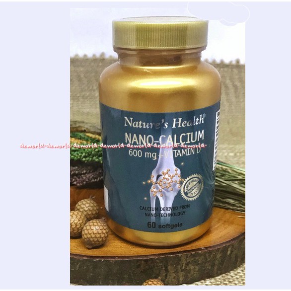 Nature's Health Nano Calcium 600mg 60Softgel Obat Untuk Tulang Natures Health