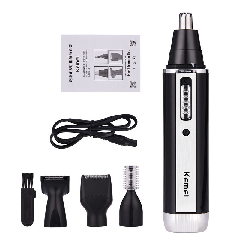 

CkeyiN 4 in 1 Groomer Set Hidung Pemangkas Rambut Alis Cambang Pemangkas