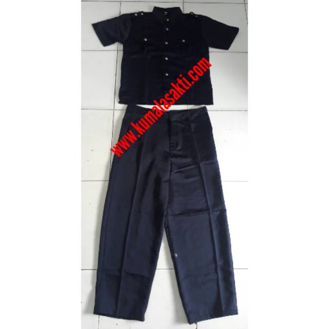 Sagari Pendek Biru Dongker - Hitam