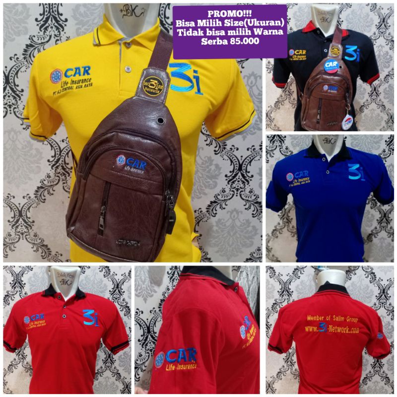 TERLARIS Kemeja & KAOS CAR 3i Networks biru Dongker (BISA COD)
