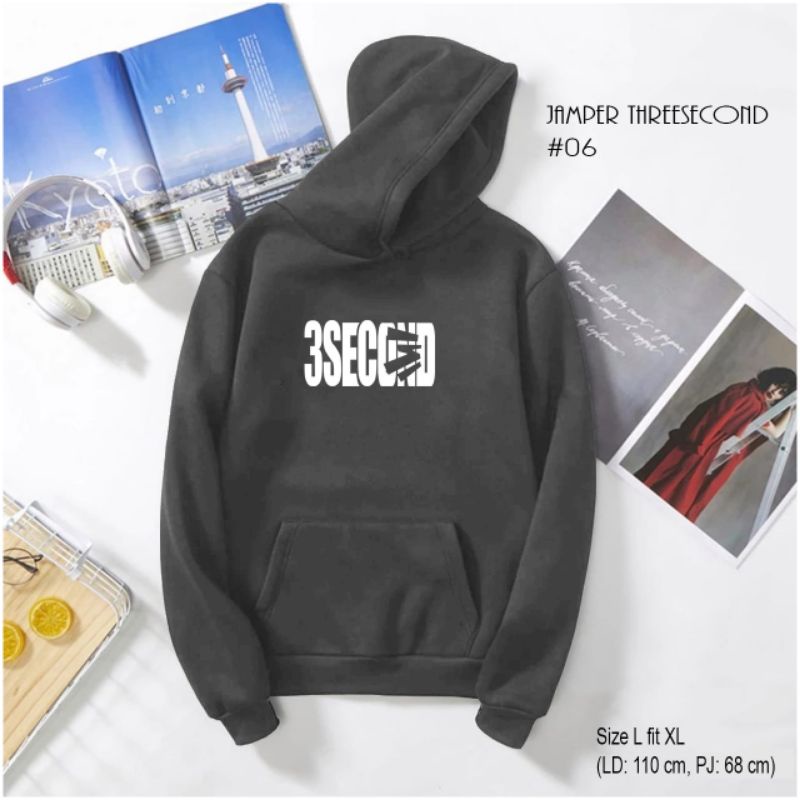 hoddie 3second / jamper threesecond / hoddie tebal / hoddie pria keren / hoddie jamper 3SCO