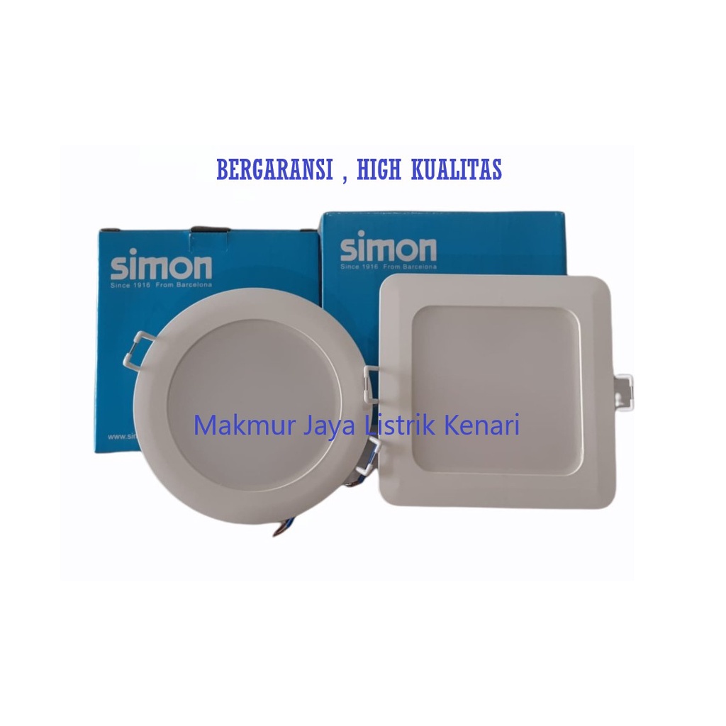 SIMON DOWNLIGHT PANEL LED 8W 8 W 8WATT 8 WATT Putih 4000K Warm White