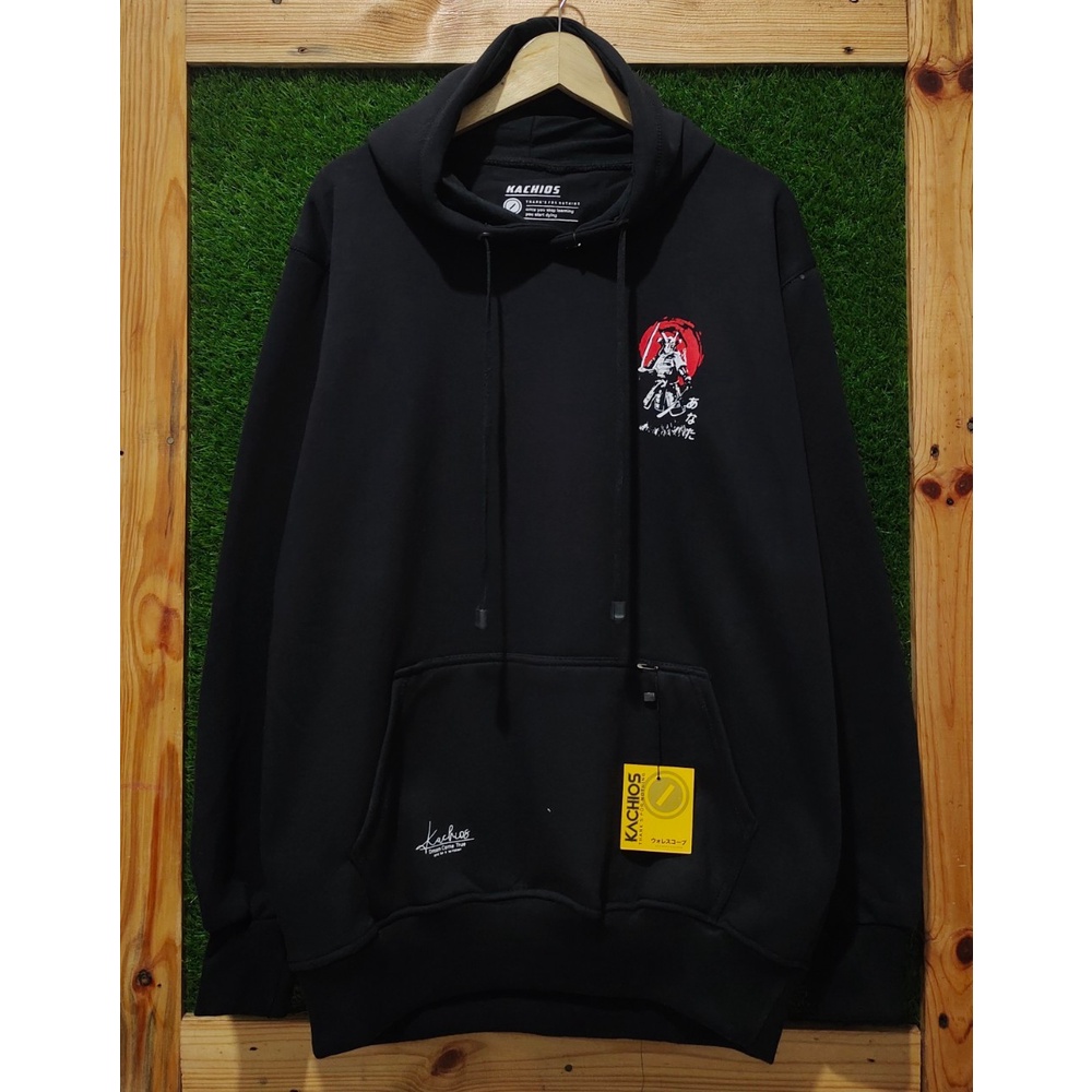 hoodie pria distro original asli bandung sweater jumbo xxl cowok polos lokal brand khacios warna hit