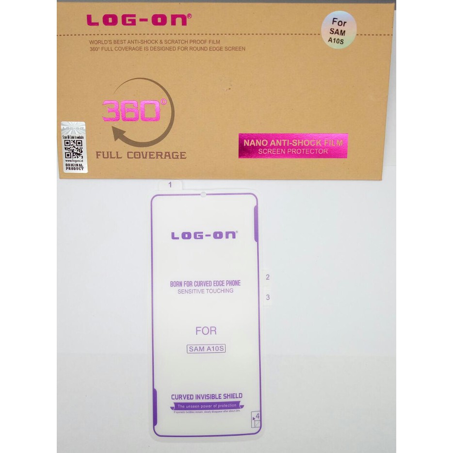 ANTISHOCK LOG ON SAMSUNG A10S SCREEN PROTECTOR - ANTI GORES JELLY