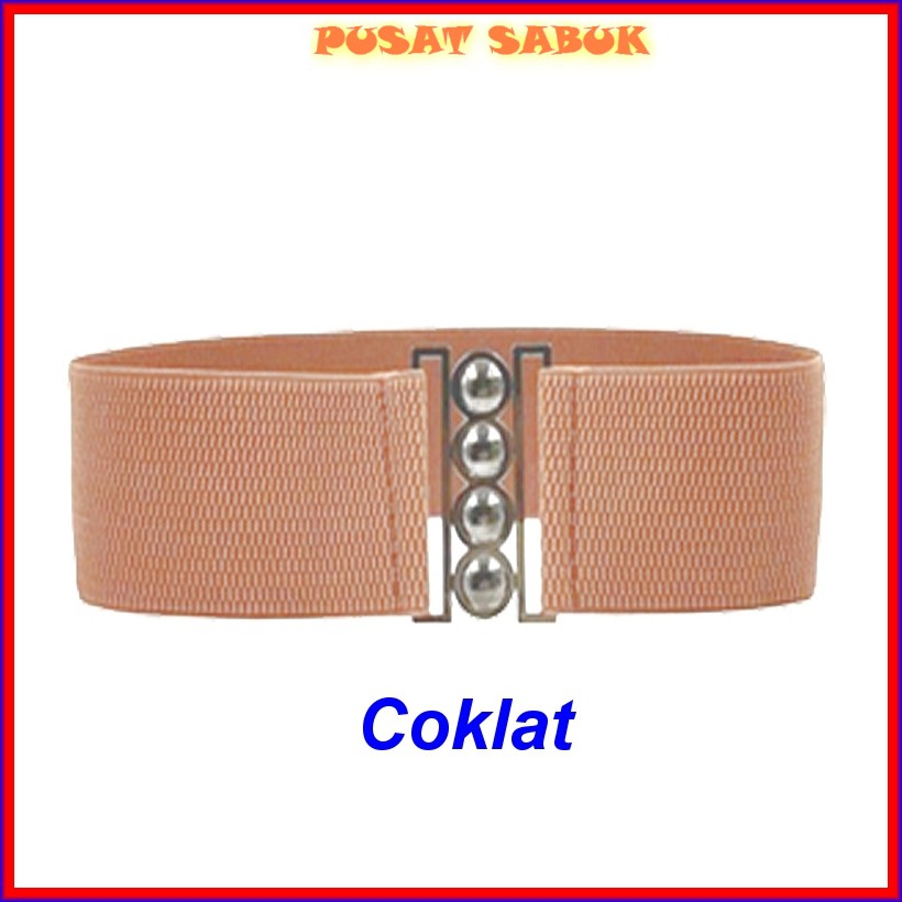 Belt Sabuk Wanita Pita Obi Karet Ikat Pinggang Fashion Gesper Cewek Korea Oby Besar Jumbo Big Women