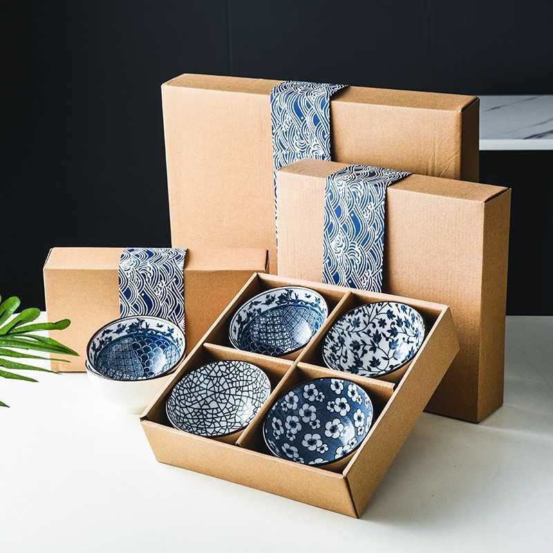 Mangkuk Keramik Bowl Japanese Style 2 PCS Dengan Box  - TY-746